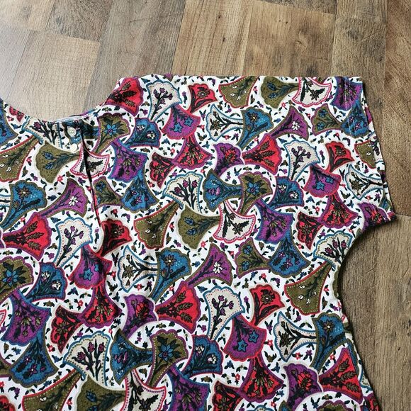 Vintage Cherokee Vivid Graphic Pattern T Shirt Sz MEDIUM Made In USA 90s - Picture 2 of 8